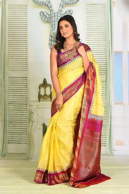 Light Yellow Pure Gadwal 4