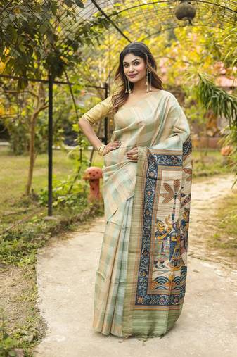 Green Ochre Pure Tussar