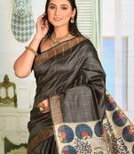 Grey Pure Tussar