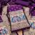 Purple Soft Banarasi silk zari woven design dress material