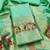 Seagreen Soft Banarasi silk zari woven design dress material