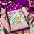 Purple Soft Banarasi silk zari woven design dress material