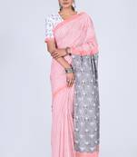 Shivanya handicrafts hand block printed women mulmul cotton sarees for women attach blouse piece sh-1660