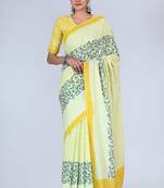 Shivanya handicrafts hand block printed women mulmul cotton sarees for women attach blouse piece sh-1664