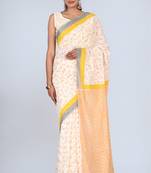 Shivanya handicrafts hand block printed women mulmul cotton sarees for women attach blouse piece sh-1668