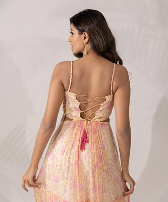 Daffodil yellow chiffon dress 5