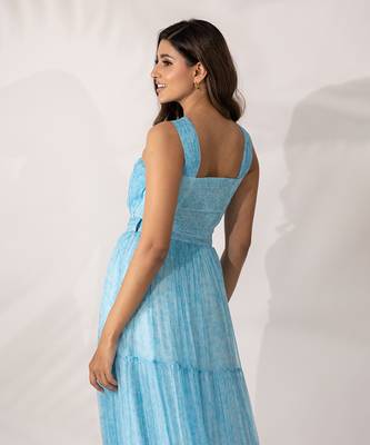 Blue himalayan poppy crop top 2