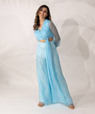 Blue himalayan poppy co-ord set 1