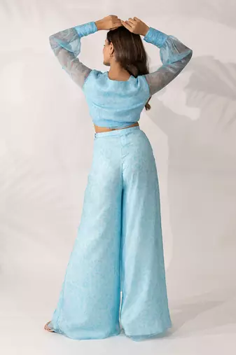Blue himalayan poppy co-ord set