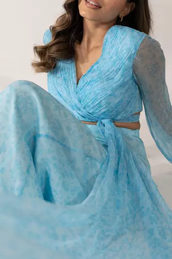 Blue himalayan poppy co-ord set