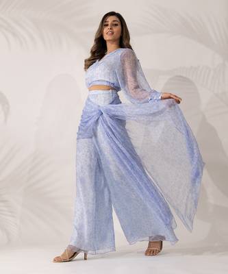 Indigo iris co-ord set 1