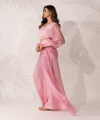 Pink cherry blossom co-ord set 2
