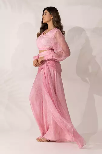 Pink cherry blossom co-ord set