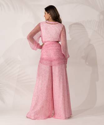 Pink cherry blossom co-ord set 3