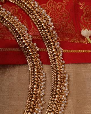 Bridal Anklet with Kundan Stones 3