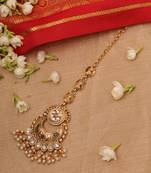Festive Kundan Gold Maang Tikka