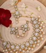 White Gold Plated Necklace Set