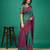 Kimisha women's green silk saree with unstitched blouse piece