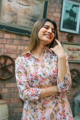 Stylish multicolour coord set in cotton fabric for trendy looks 3