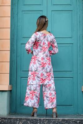 Stylish multicolour coord set in cotton fabric for trendy looks 2
