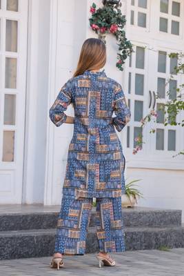 Stylish multicolour coord set in cotton fabric for trendy looks 2