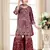 Maroon Partywear Sharara Suit for Kids