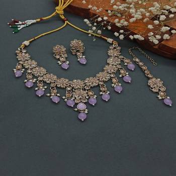 Indian bollywood  tradtional gold plated bridal kundan choker wedding earring necklace jewellery set 1