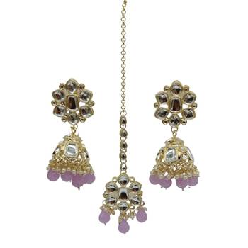 Indian bollywood  tradtional gold plated bridal kundan choker wedding earring necklace jewellery set 3