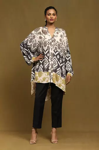 Aarke black printed top