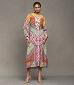 Aarke multi color printed long dress