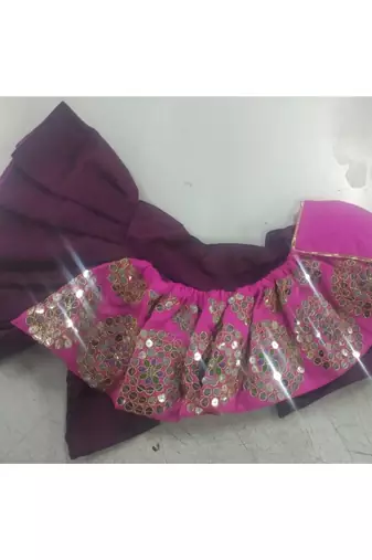 Blue  blouse ,printed Rani chaniya indowestern,designer Lehenha choli  without chunni