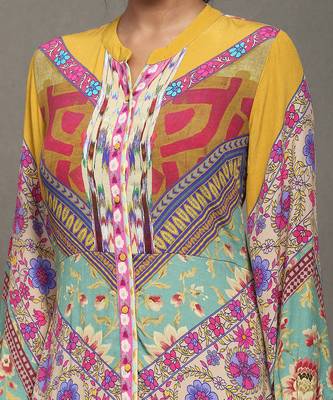 Aarke multi color printed long dress 5