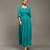 Aarke teal solid long dress