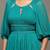 Aarke teal solid long dress