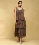 Aarke brown printed dress