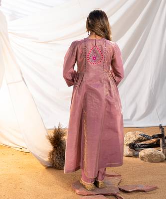 Mauve cotton kurta set 4