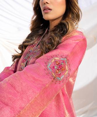 Pink cotton kurta set 5