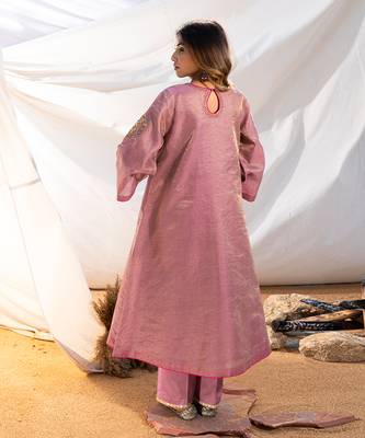 Mauve cotton kurta set 4
