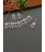  Tradtional Gold Plated Bridal Kundan Choker Wedding Earring Necklace Jewellery Set