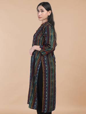 Maahi fabs women bandhani printed design straight cotton kurta 3