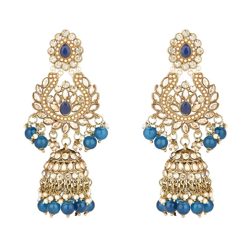 stylish traditional handcrafted heavy look kundan & pearls bridal choker necklace jewellery set
