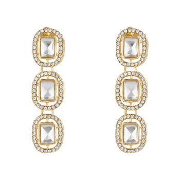 traditional stone choker necklace jewellery with earring & maang tikka set for women & girls  3