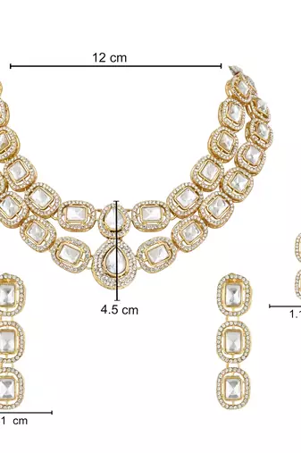 traditional stone choker necklace jewellery with earring & maang tikka set for women & girls 