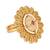 I jewels stylish traditional floral design adjustable finger ring for women & girls (fl252)