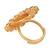 I jewels stylish traditional floral design adjustable finger ring for women & girls (fl252)