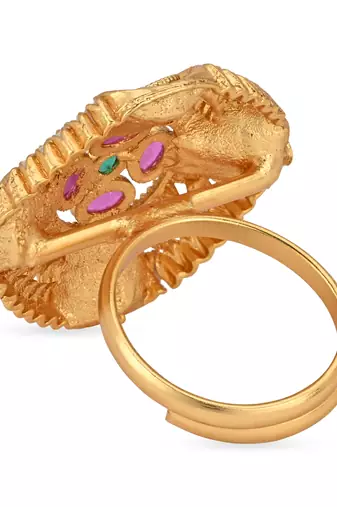 antique traditional ethnic classic style adjustable comfort fit finger ring  for women & girls 