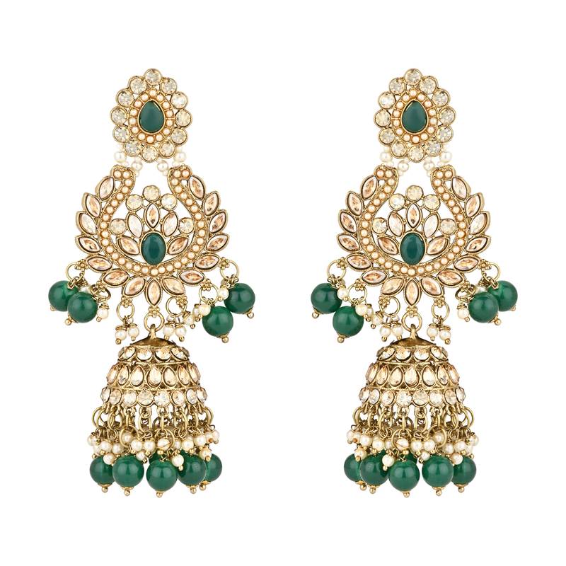 stylish traditional handcrafted heavy look kundan & pearls bridal choker necklace jewellery set 