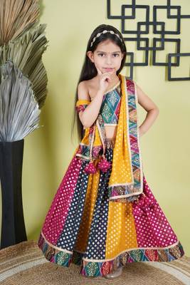 Multicolour Lahnga Choli   1