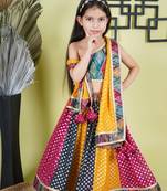 Multicolour Lahnga Choli  