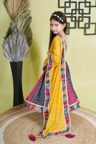 Multicolour Lahnga Choli  